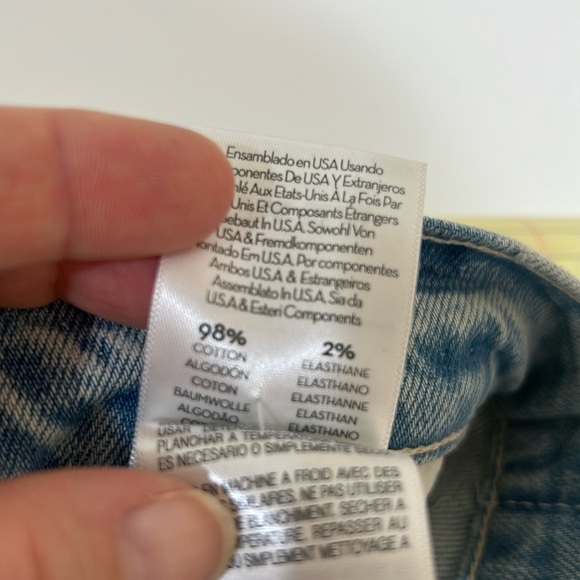 MOTHER SUPERIOR The Scrapper High Rise Ankle Straight Leg Jeans Size 23 - Picture 12 of 16